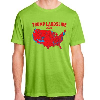 2024 Electoral Map Trump Landslide Red Election Map Gift Adult ChromaSoft Performance T-Shirt