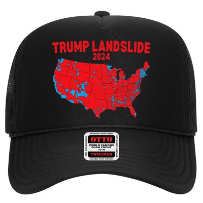 2024 Electoral Map Trump Landslide Red Election Map Gift Trucker Hat