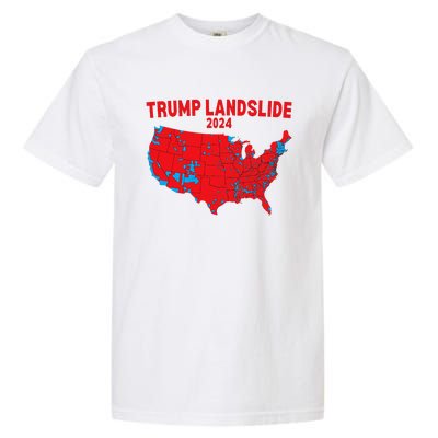 2024 Electoral Map Trump Landslide Red Election Map Gift Garment-Dyed Heavyweight T-Shirt