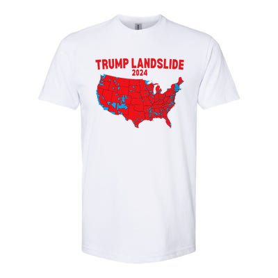 2024 Electoral Map Trump Landslide Red Election Map Gift Softstyle CVC T-Shirt