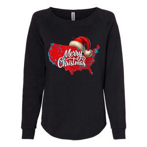 2024 Electoral Map Merry Christmas Trump Landslide Holiday Womens California Wash Sweatshirt