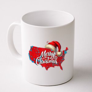 2024 Electoral Map Merry Christmas Trump Landslide Holiday Coffee Mug