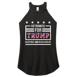 2024 Election Trump Vietnamese For Trump Conservative Women’s Perfect Tri Rocker Tank