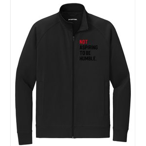 2024 Election Tees And Voting Gifts Not Aspiring To Be Humble Stretch Full-Zip Cadet Jacket