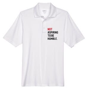 2024 Election Tees And Voting Gifts Not Aspiring To Be Humble Men's Origin Performance Pique Polo