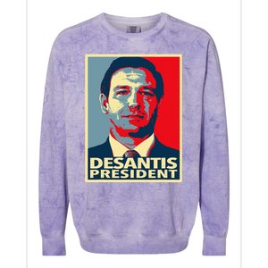 2024 Election Vote Ron DeSantis Colorblast Crewneck Sweatshirt