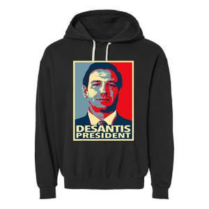 2024 Election Vote Ron DeSantis Garment-Dyed Fleece Hoodie