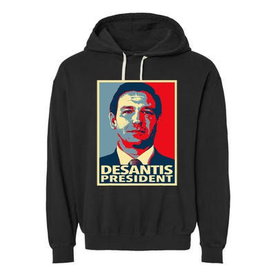 2024 Election Vote Ron DeSantis Garment-Dyed Fleece Hoodie