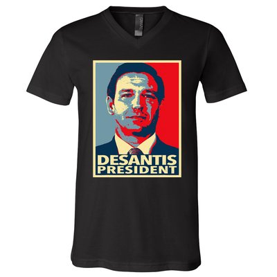 2024 Election Vote Ron DeSantis V-Neck T-Shirt