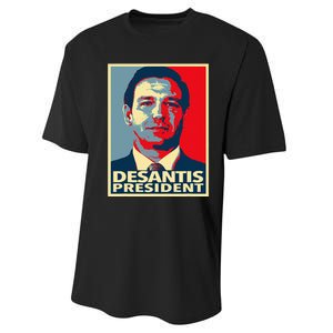 2024 Election Vote Ron DeSantis Performance Sprint T-Shirt