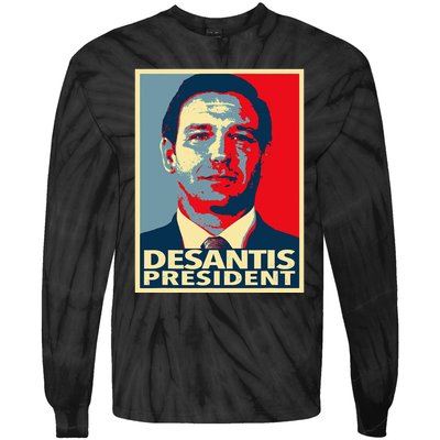 2024 Election Vote Ron DeSantis Tie-Dye Long Sleeve Shirt