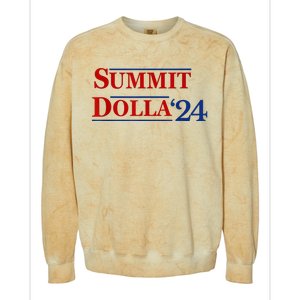 2024 Election Year Name Summit Dolla 2024 Colorblast Crewneck Sweatshirt