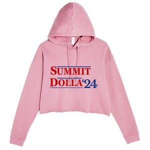 2024 Election Year Name Summit Dolla 2024 Crop Fleece Hoodie