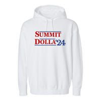 2024 Election Year Funny Name Summit Dolla 24 Garment-Dyed Fleece Hoodie