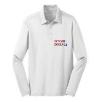 2024 Election Year Funny Name Summit Dolla 24 Silk Touch Performance Long Sleeve Polo