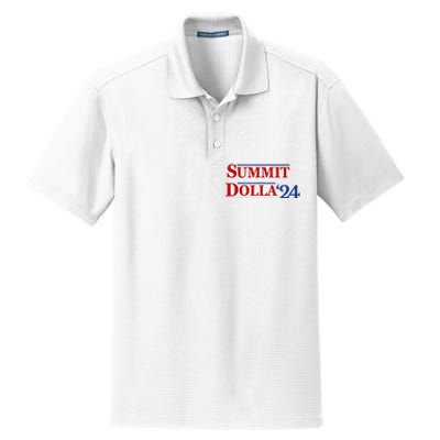 2024 Election Year Funny Name Summit Dolla 24 Dry Zone Grid Polo