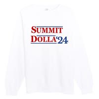 2024 Election Year Funny Name Summit Dolla 24 Premium Crewneck Sweatshirt