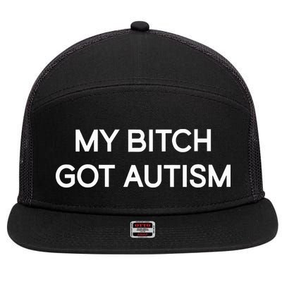 2 Femcel 2 Furious My Bitch Got Autism 7 Panel Mesh Trucker Snapback Hat
