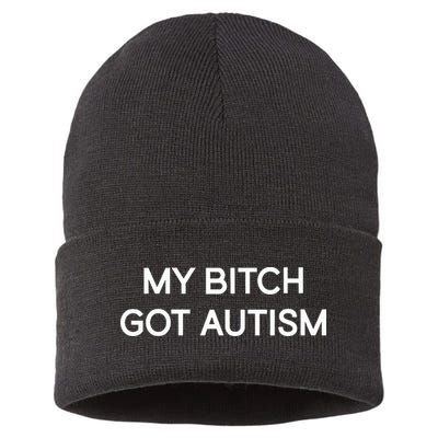 2 Femcel 2 Furious My Bitch Got Autism Sustainable Knit Beanie