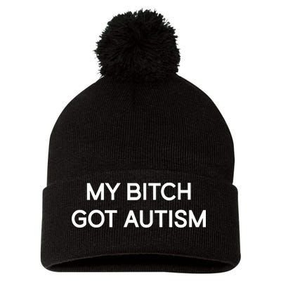 2 Femcel 2 Furious My Bitch Got Autism Pom Pom 12in Knit Beanie