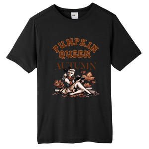 2024 Fall Autumn Cute Pumpkin Queen Retro Pin Up Gift Tall Fusion ChromaSoft Performance T-Shirt