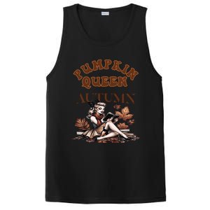 2024 Fall Autumn Cute Pumpkin Queen Retro Pin Up Gift PosiCharge Competitor Tank