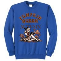 2024 Fall Autumn Cute Pumpkin Queen Retro Pin Up Gift Sweatshirt