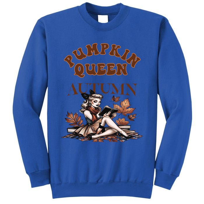 2024 Fall Autumn Cute Pumpkin Queen Retro Pin Up Gift Sweatshirt