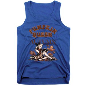 2024 Fall Autumn Cute Pumpkin Queen Retro Pin Up Gift Tank Top