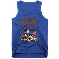 2024 Fall Autumn Cute Pumpkin Queen Retro Pin Up Gift Tank Top