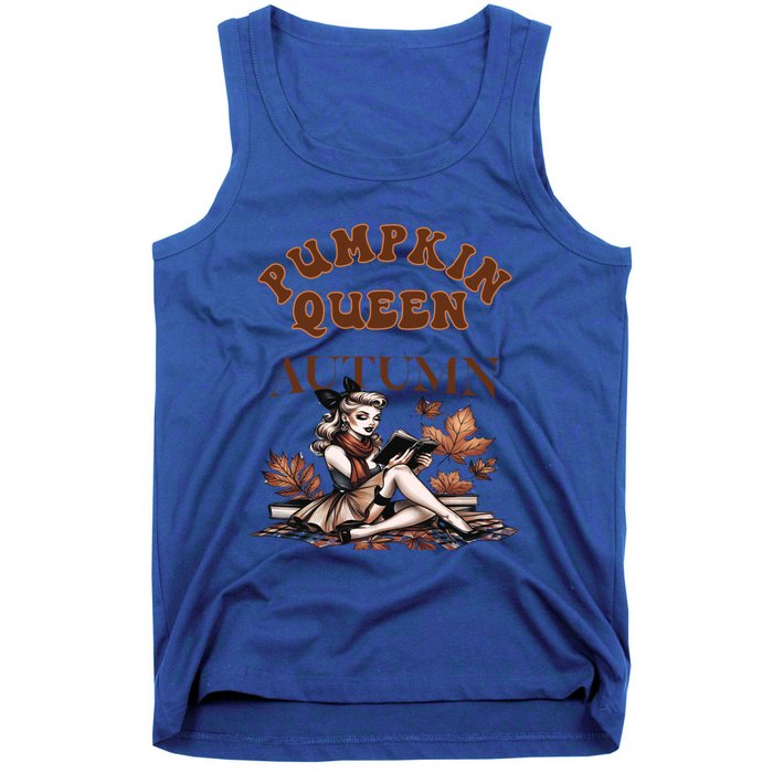 2024 Fall Autumn Cute Pumpkin Queen Retro Pin Up Gift Tank Top