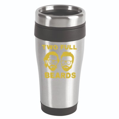2 Full Beards 16oz Travel Tumbler