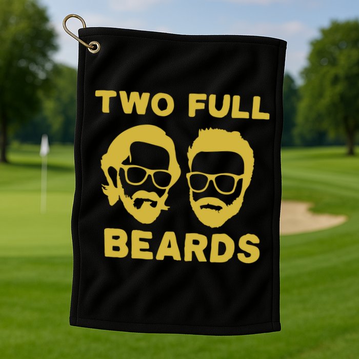 2 Full Beards Golf Towel