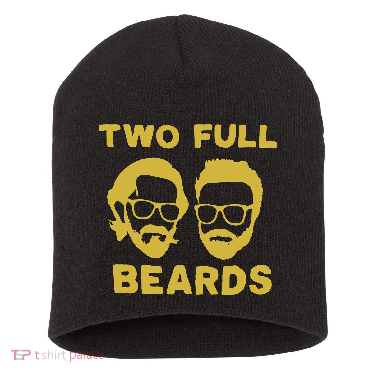 2 Full Beards Short Acrylic Beanie