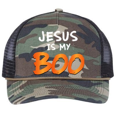 2019 Funny Christian Jesus Is My Boo Halloween Gift Retro Rope Trucker Hat Cap