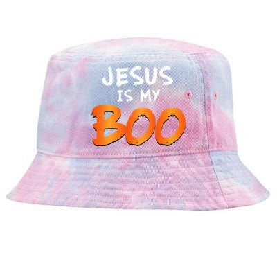 2019 Funny Christian Jesus Is My Boo Halloween Gift Tie-Dyed Bucket Hat