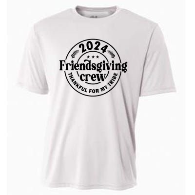 2024 Friendsgiving Crew Thankful For My Tribe Cooling Performance Crew T-Shirt