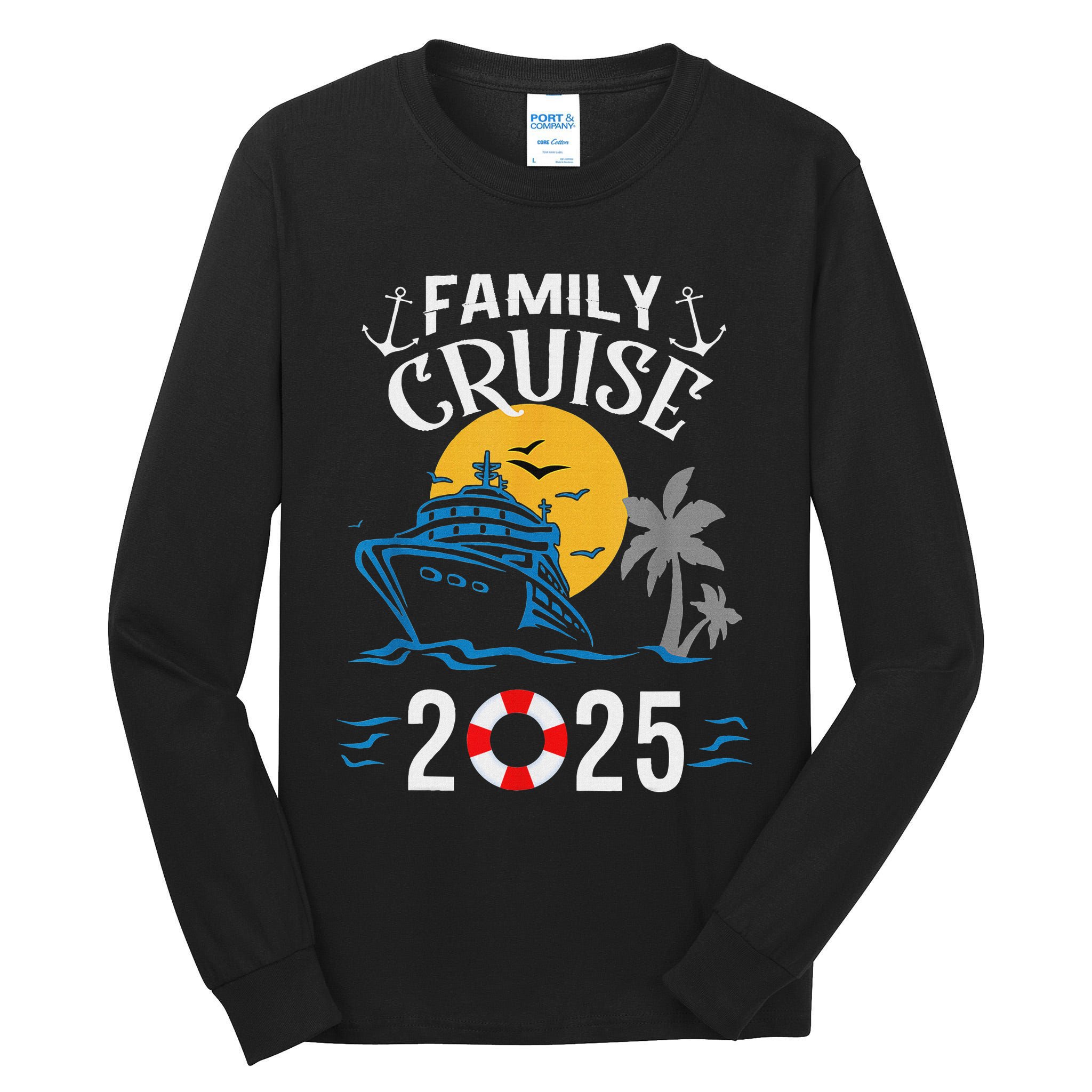 2025 Family Cruise Women Sailing And Cruising Tall Long Sleeve T-Shirt