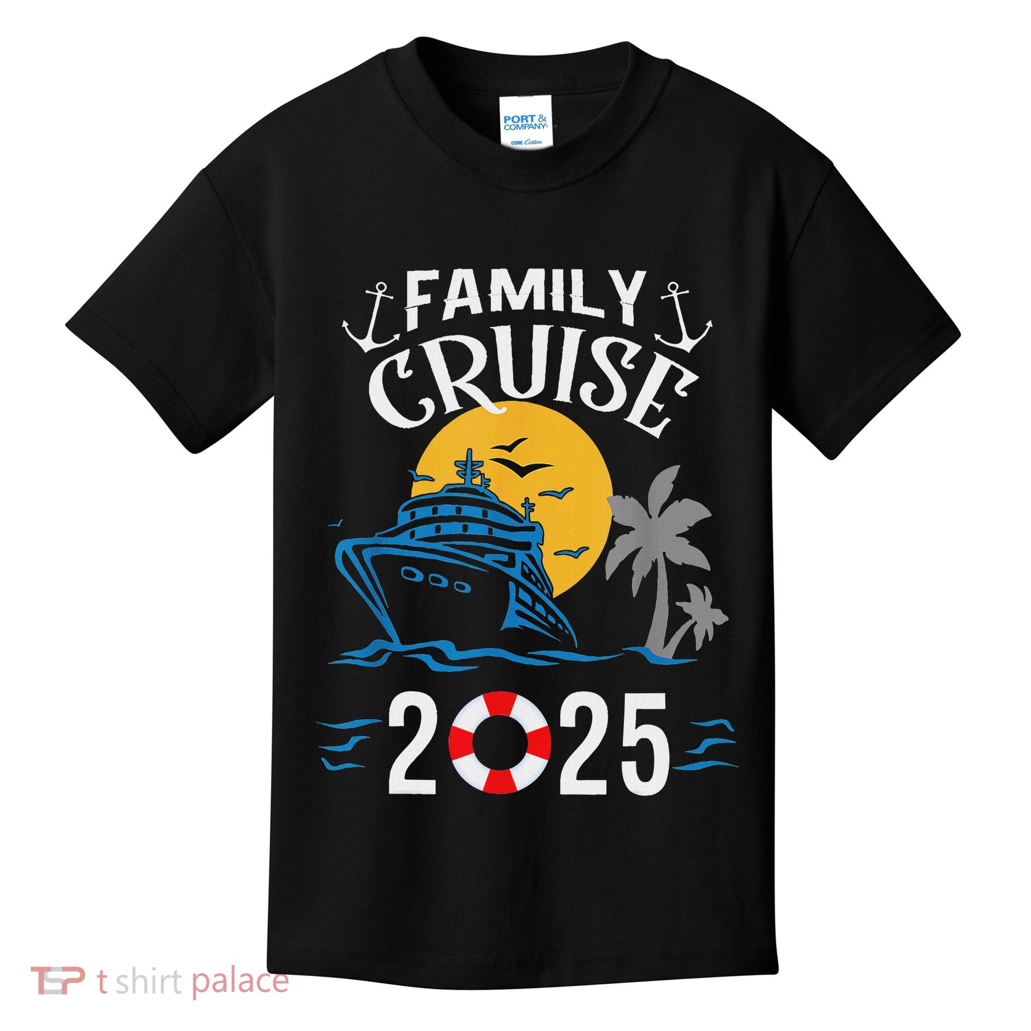 2025 Family Cruise Women Sailing And Cruising Kids T-Shirt