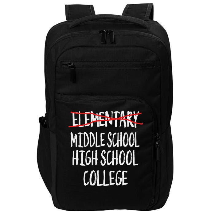 2025 Funny Elementary School Graduation 6th Grade Graduation Impact Tech Backpack