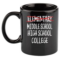 2025 Funny Elementary School Graduation 6th Grade Graduation 11oz C Handle Ceramic Mug