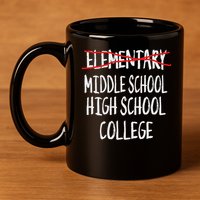 2025 Funny Elementary School Graduation 6th Grade Graduation 11oz C Handle Ceramic Mug