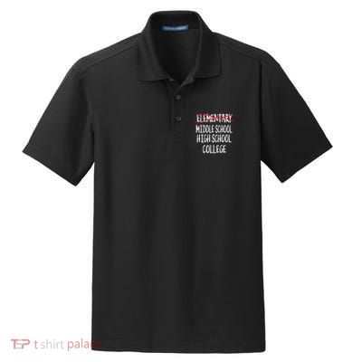 2025 Funny Elementary School Graduation 6th Grade Graduation Dry Zone Grid Polo