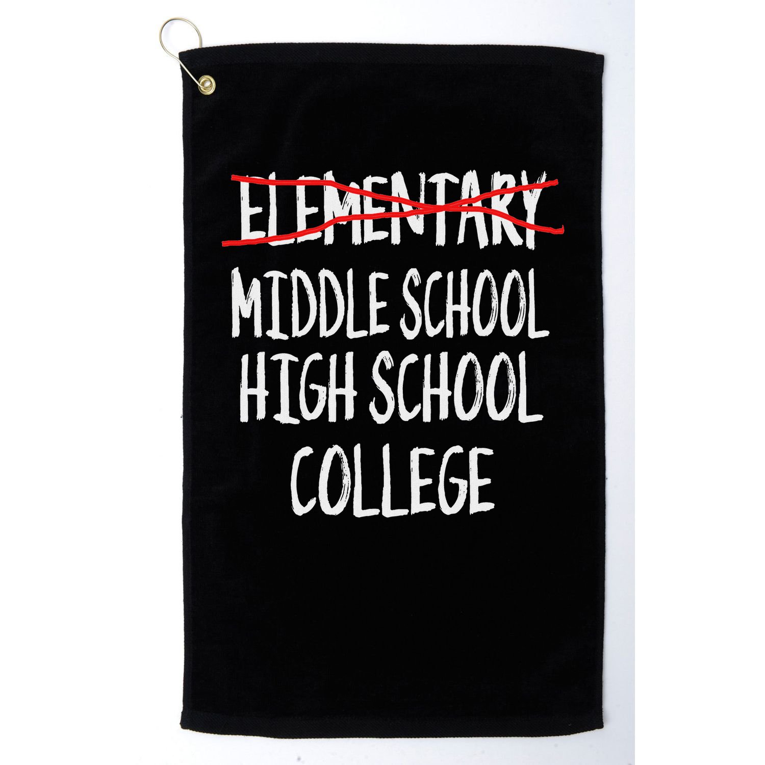 2025 Funny Elementary School Graduation 6th Grade Graduation Golf Towel