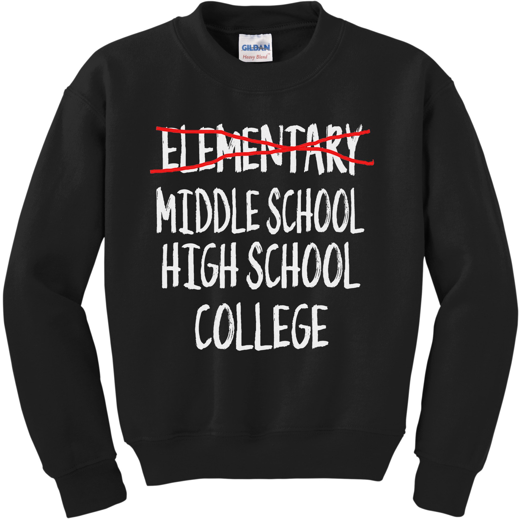 2025 Funny Elementary School Graduation 6th Grade Graduation Kids Sweatshirt