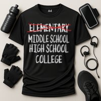 2025 Funny Elementary School Graduation 6th Grade Graduation Cooling Performance Crew T-Shirt