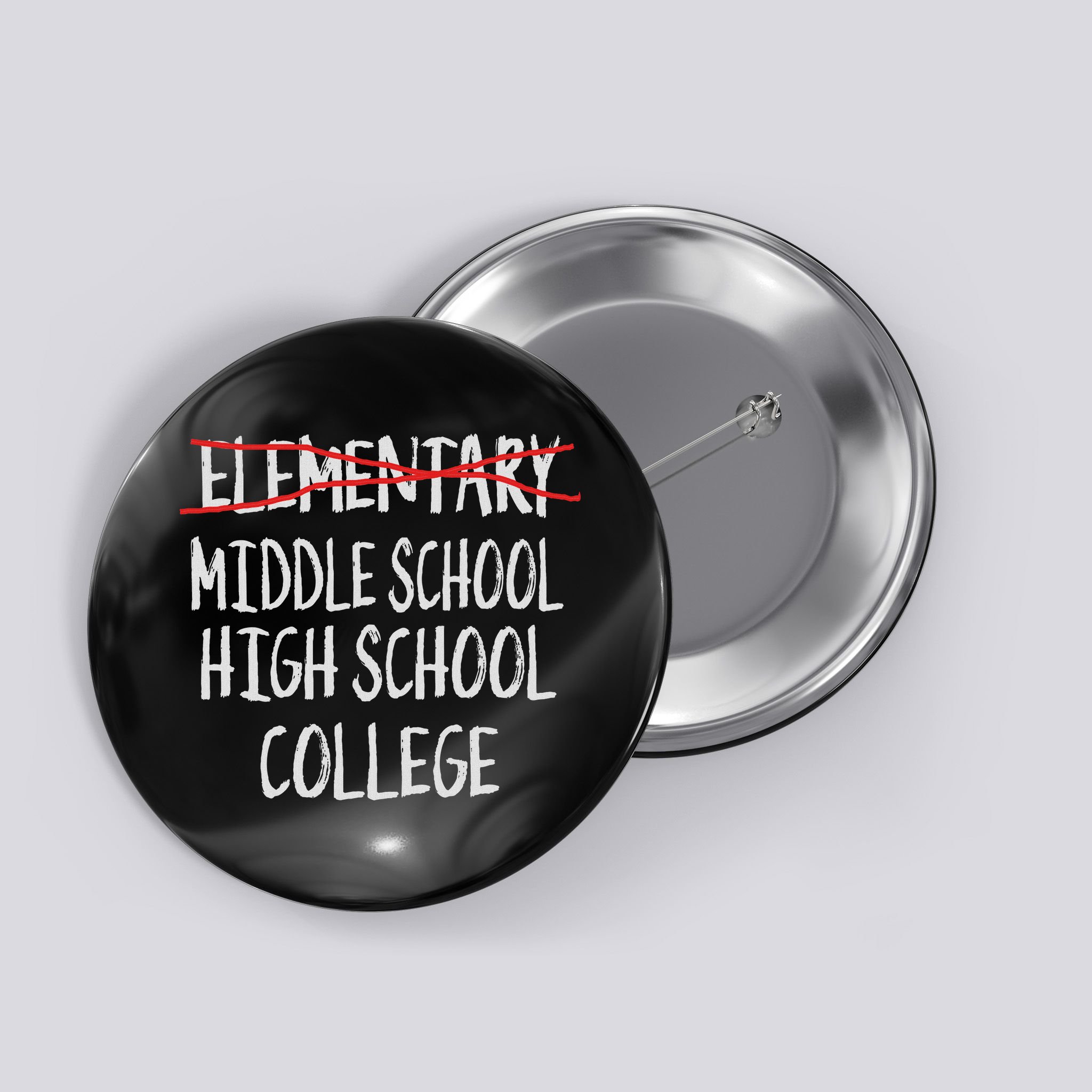 2025 Funny Elementary School Graduation 6th Grade Graduation Button