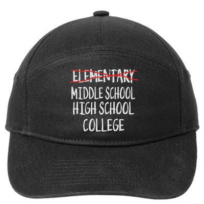 2025 Funny Elementary School Graduation 6th Grade Graduation 7-Panel Snapback Hat
