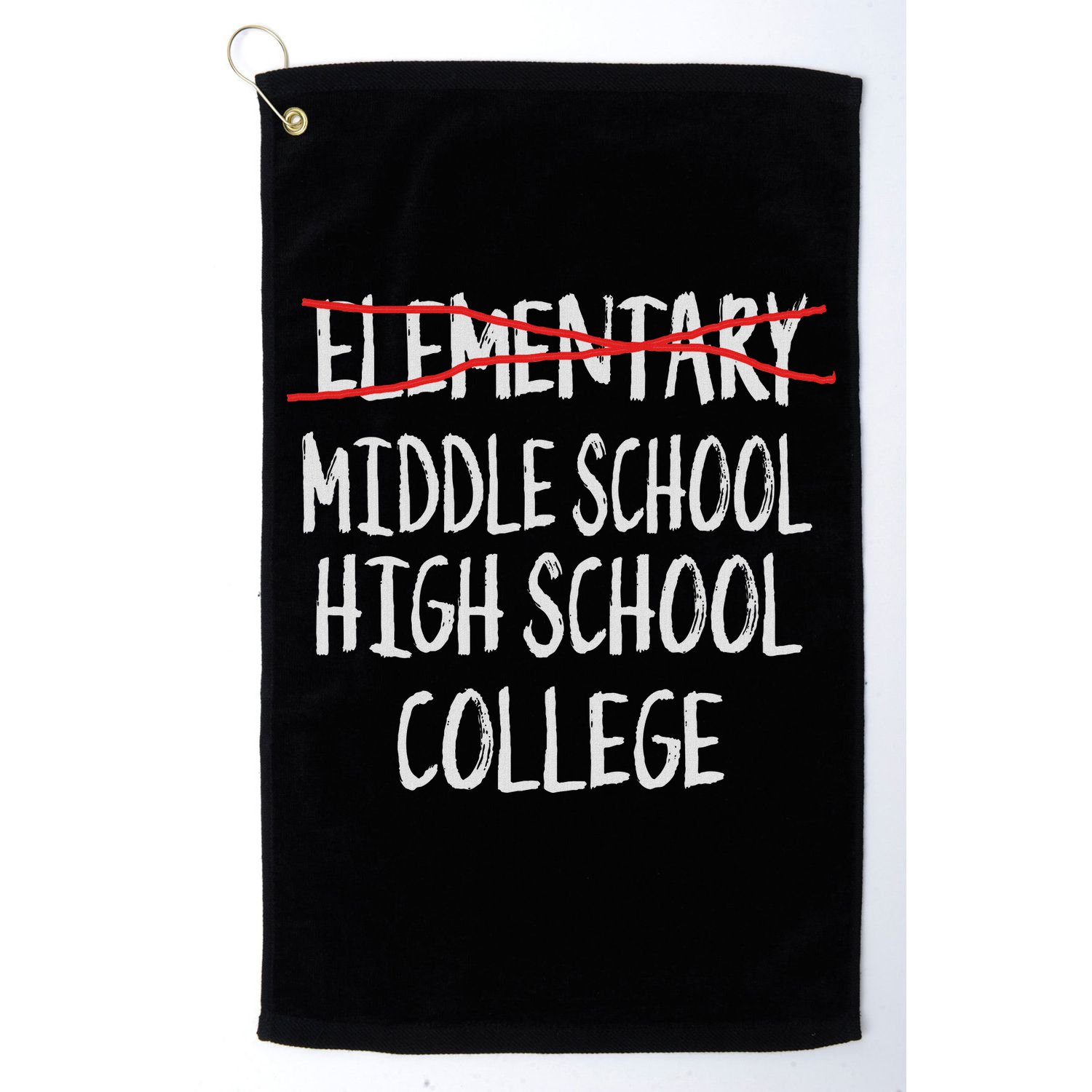 2025 Funny Elementary School Graduation 6th Grade Graduation Golf Towel