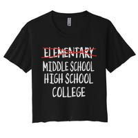 2025 Funny Elementary School Graduation 6th Grade Graduation Women's Crop Top Tee